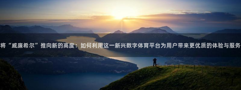 幸运彩平台开户链接：将“威廉希尔”推向新的高度：如何利用这一新兴数字体育平台为用户带来更优质的体验与服务