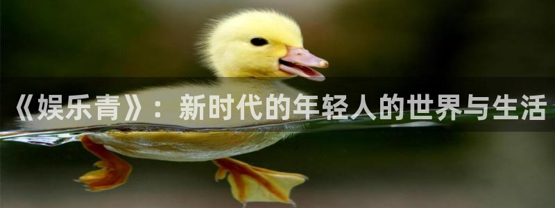 幸运彩平台：《娱乐青》：新时代的年轻人的世界与生活