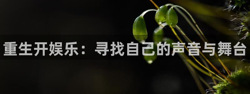 幸运彩2体育登录入口：重生开娱乐：寻找自己的声音与舞台